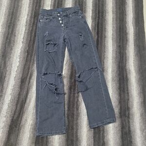 Aeropostale Distressed 90’s Baggy Jeans, Size 000.